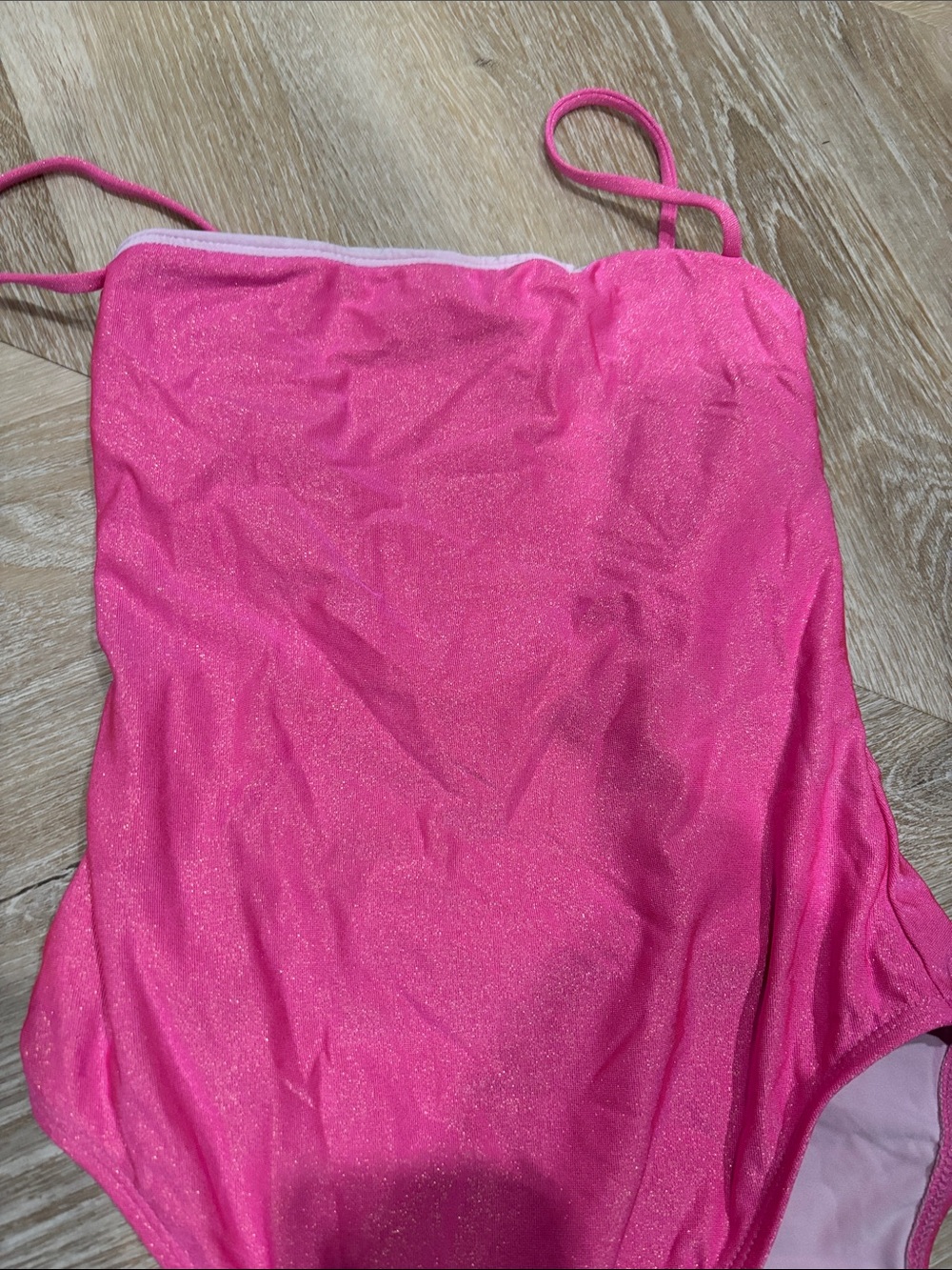 Sparkling Hot Pink One-Piece Swimsuit